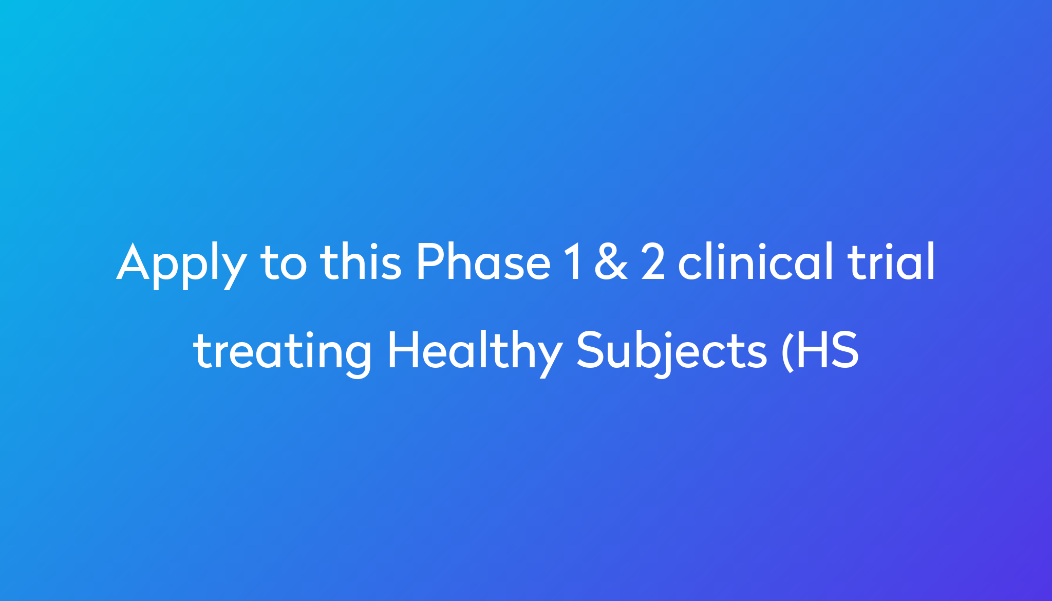 Healthy Test Subjects For Healthy Subjects Clinical Trial 2023 Power healthy-test-subjects-for-healthy-subjects-clinical-trial-2023-power